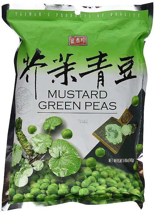 APERITIVO DE ERVILHA COM WASABI MUSTARD GREEN PEAS  240g
