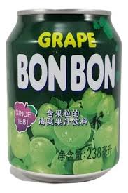 SUCO DE UVA BONBON COM PEDAÇOS DE UVA - 238ml e 340ml