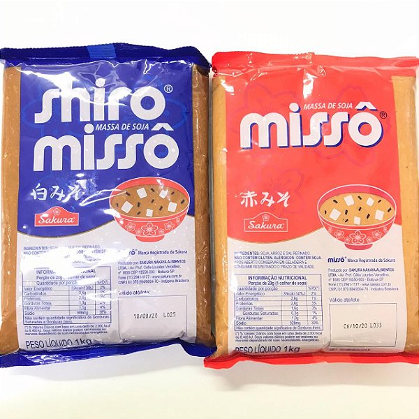 MISSO PACOTE AKA (VERMELHO) E SHIRO (AZUL) SAKURA - 1KG
