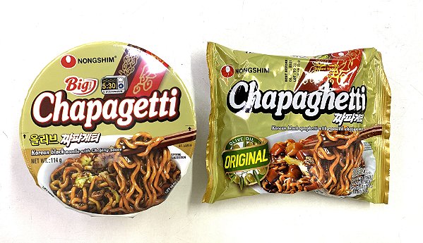 MACARRÃO COREANO CHAJANG MYUN CHAPAGETTI BIG BOWL E PACOTE