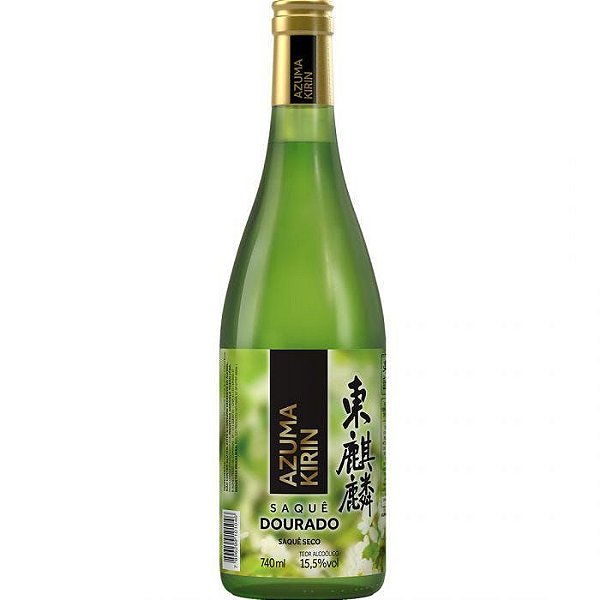 Saquê Azuma Dourado Sake Seco 740ml 12 Unidades