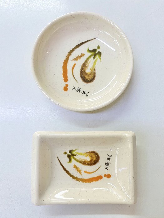 MOLHEIRA PARA SHOYU COM DESENHO - RETANGULAR E CIRCULAR