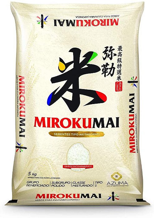ARROZ JAPONÊS MIROKUMAI AZUMA - 5kg