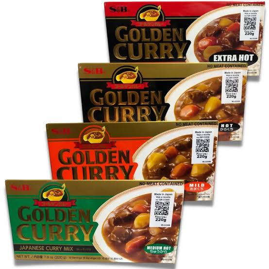 GOLDEN CURRY TABLETE S&B - 92g e 220g
