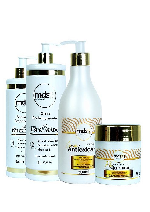 Kit Liso Espelhado + Antioxidante + Pós-química