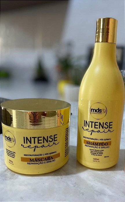 MDS | Kit Shampoo + Máscara Hidratação Intense Repair 500ml