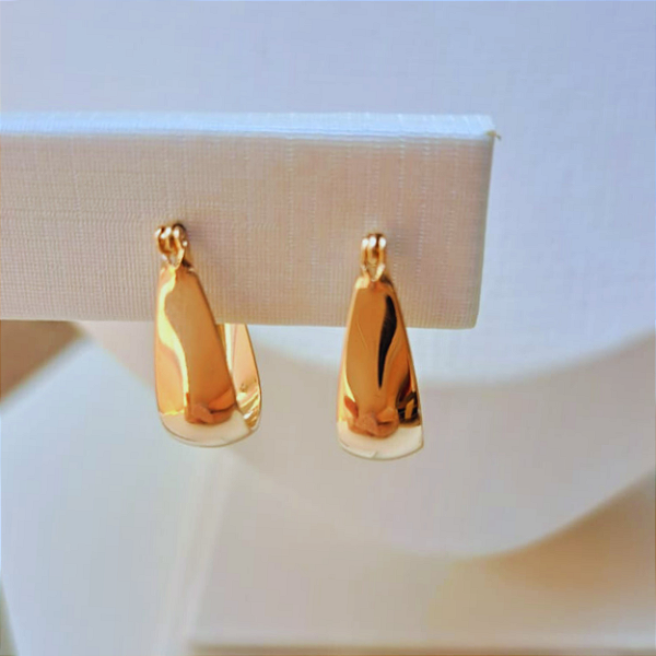Argola Rommanel Folheado a Ouro 18k