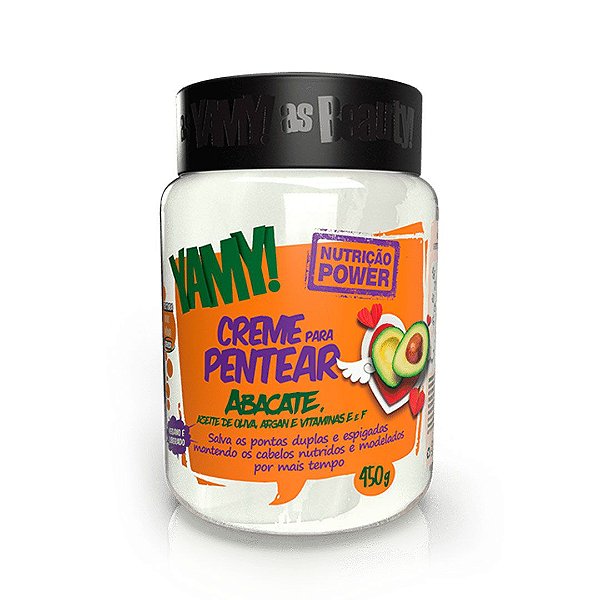 Creme Para Pentear Nutrição Power Abacate 450g - Yamy