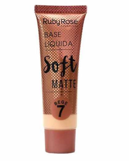 BASE LIQUIDA SOFT MATTE BEGE 7 - RUBY ROSE