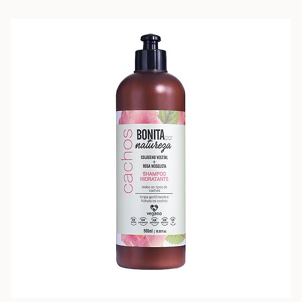 Shampoo Cachos Rosa Mosqueta 500ml - Bonita por Natureza