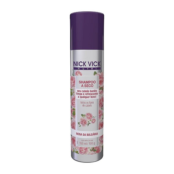 Shampoo a Seco Rosa da Bulgária Nutri 150ml Nick Vick