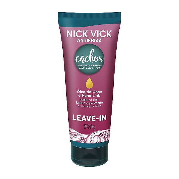 Leave-in Cachos Antifrizz 200g Nick Vick