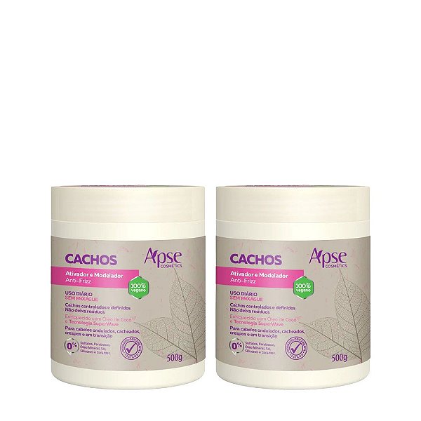 Kit Apse Cachos Ativador e Modelador 500 gr 2 Unidades