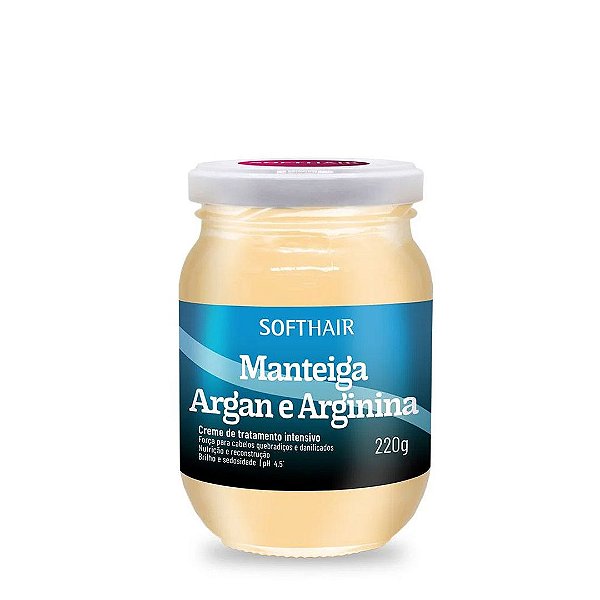 Creme Manteiga De Argan e Arginina 220g - Soft Hair