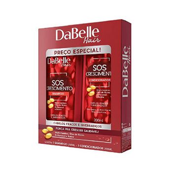 Kit Shampoo e Condicionador SOS Crescimento 450ml - Dabelle