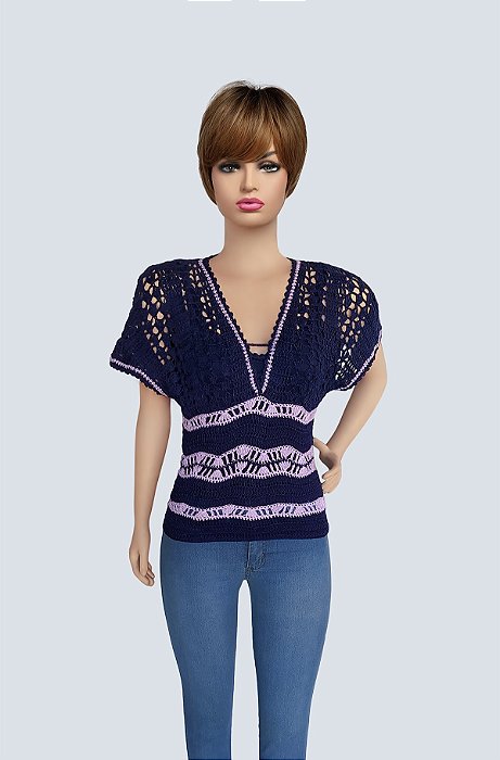 Blusa Artesanal Manga Morcego!