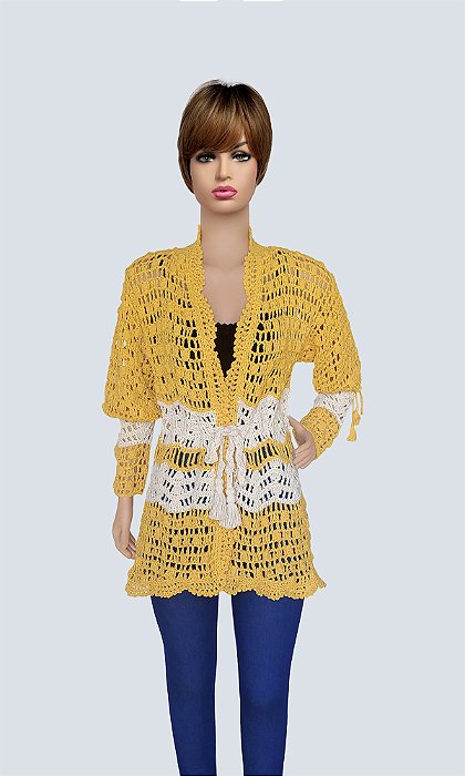 Casaco Artesanal Amarelo!