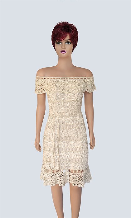 Vestido de Crochê, Modelo Versátil!