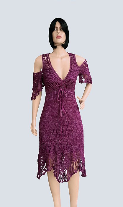 VESTIDO DE CROCHÊ ULTRAVIOLETA!