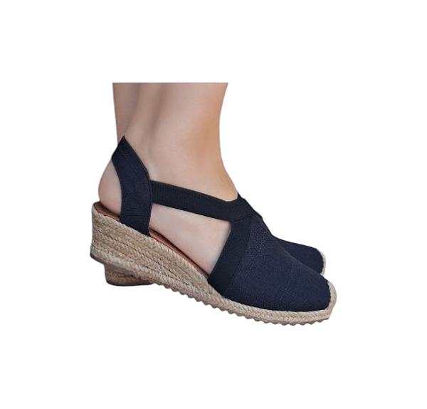 ESPADRILLE SALOMÉ PRETO SALTO 3,5 CM