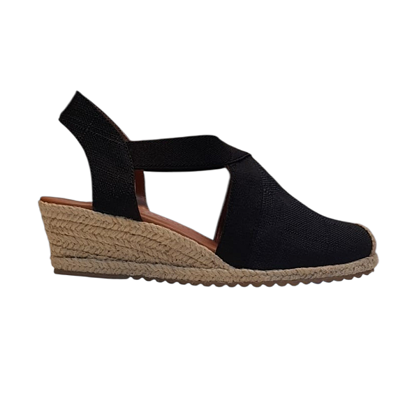 ESPADRILLE SALOMÉ PRETO SALTO 3,5 CM