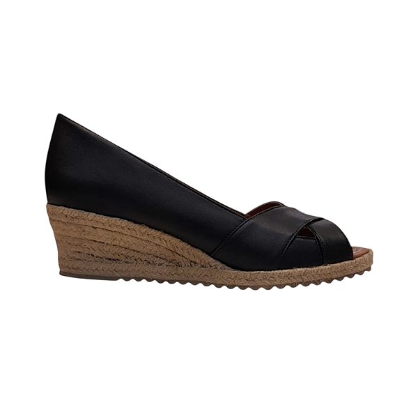ESPADRILLE CAPRI PRETO SALTO 3,5 CM