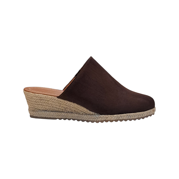 ESPADRILLE MULE CLASSIC CAFÉ SALTO 3,5 CM