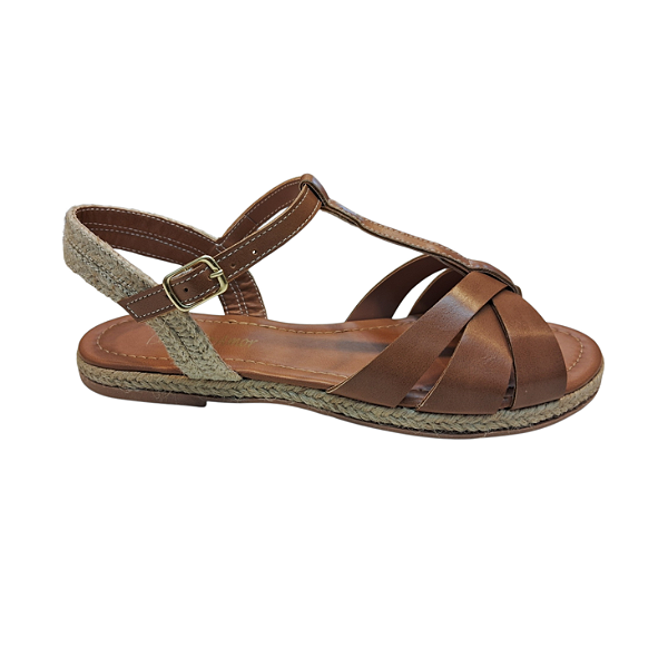 SANDÁLIA FLAT ALBA CAPPUCCINO