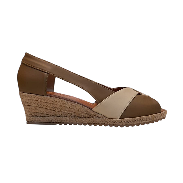 Espadrille Sanremo Taupe salto 3,5 cm