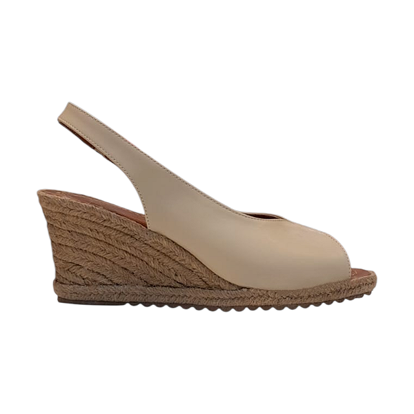 Espadrille Anabela Bali Slim Baunilha salto 5,5 cm