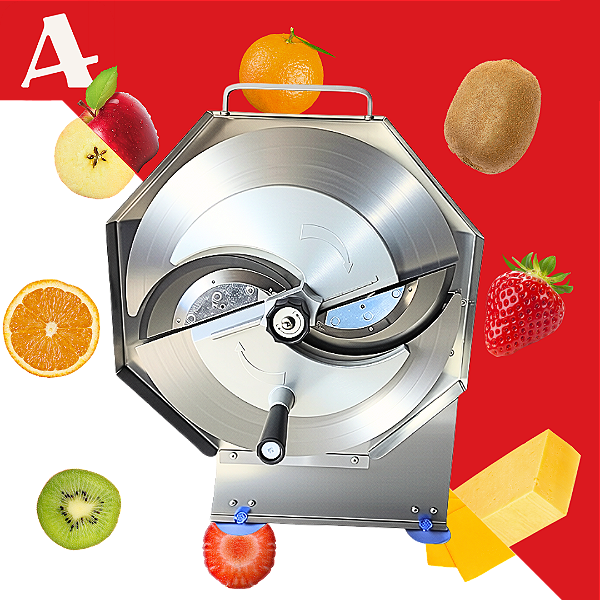 Cortador Ralador Fatiador Manual Alimentos Fruta Legume Inox