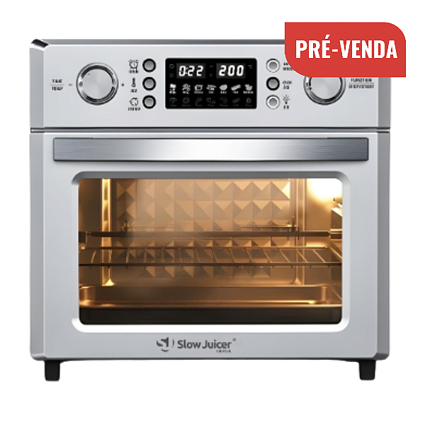 PRÉ-VENDA ------- 202X - PREVISÃO --/--/--: Forno Air Fryer c/ Espeto para Churrasco
