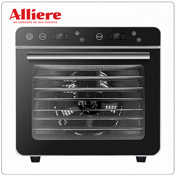 Desidratador Industrial de Alimentos 700W Frugal 8 Bandejas / Teflon Timer