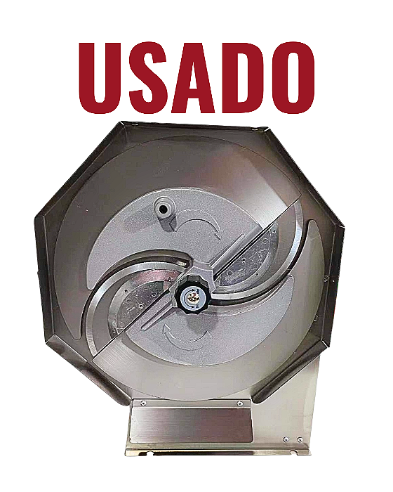 USADO Cortador Ralador Fatiador Manual Alimentos Fruta Legume Inox