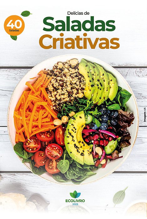Livro Digital - E-book: Delícias de saladas criativas