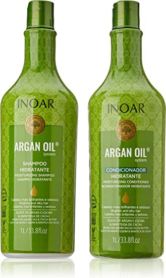 Kit Inoar Shampoo +Cond Argan 1Lt