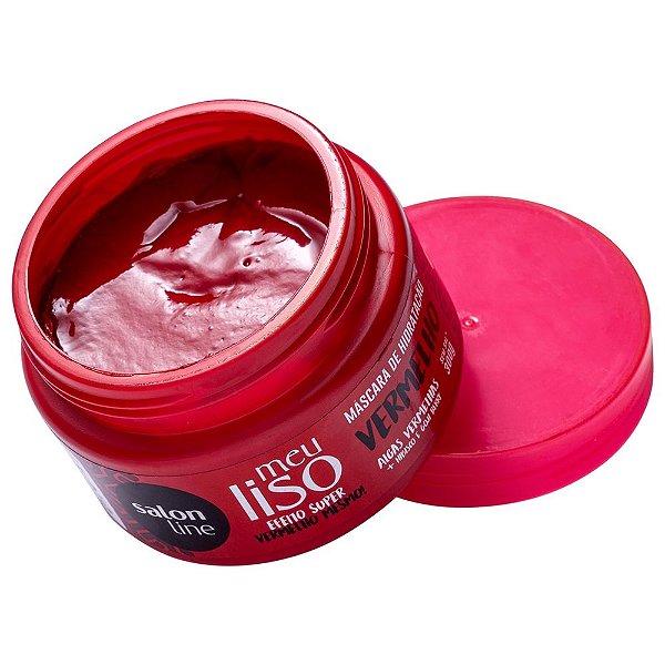 Mascara Salon Line Meu Liso Super Vermelho 300 g
