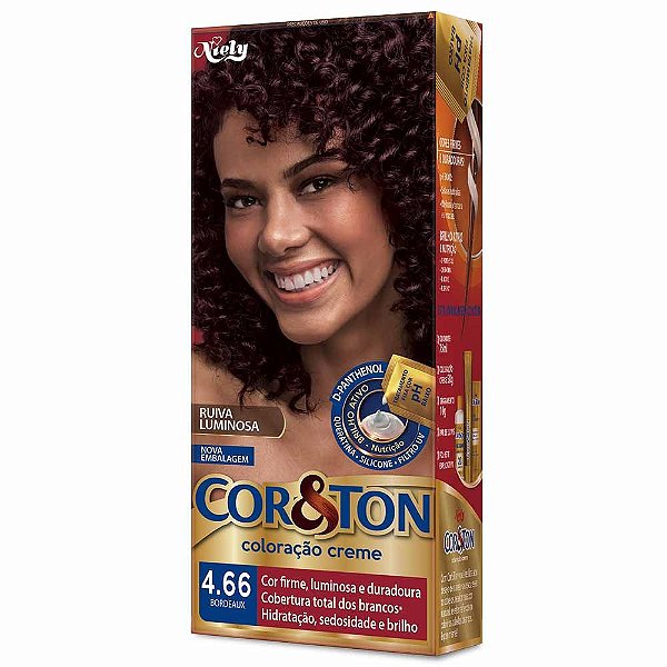 Coloração Cor e Ton 4.66 Bordeaux
