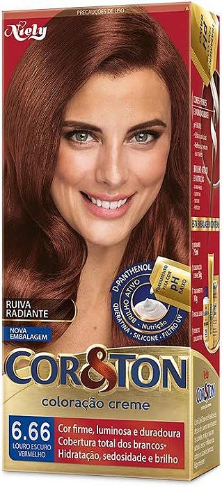 Coloração Cor e Ton 6.66 Louro Esc Verm