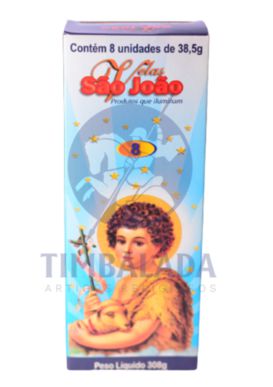 Cartucho de Velas São João nº8 - 8 unidades