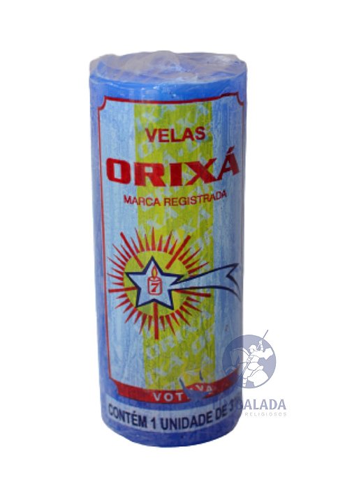 Vela 7 dias grossa Orixá 316g - Azul