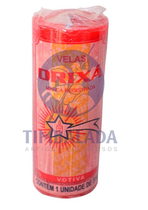 Vela 7 dias grossa Orixá 316g - Vermelho