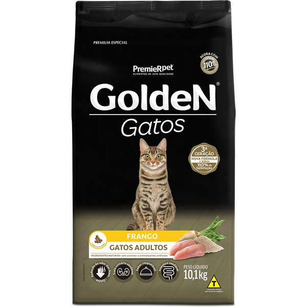 Ração Golden Gatos Adultos Sabor Frango - Premium Especial