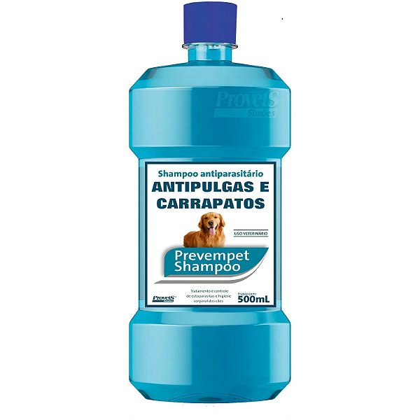 Shampoo Antiparasitário Antipulgas e Carrapatos Prevempet Para CÃES - 500 ML