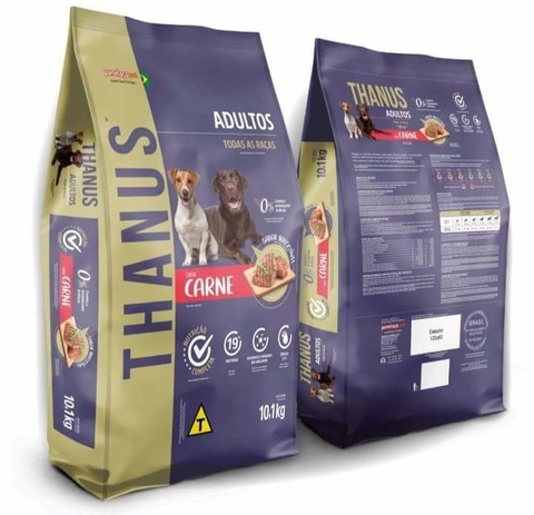 Ração Thanus Dog Original Para Cães Adultos Sabor Carne - Premium