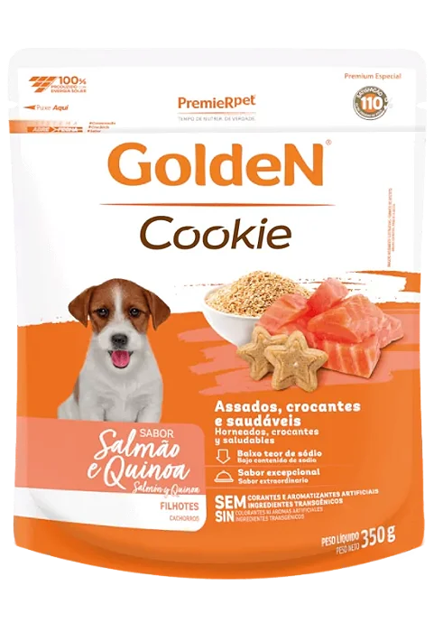 Biscoito Golden Cookie Filhote Salmão e Quinoa