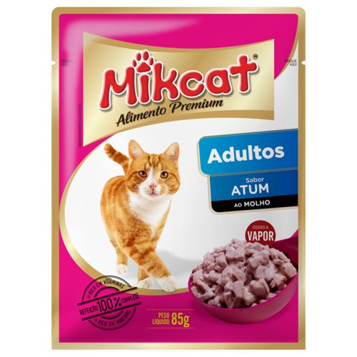 Ração Úmida Pian Mikcat Sache Gato Adulto e Filhote 85 gr