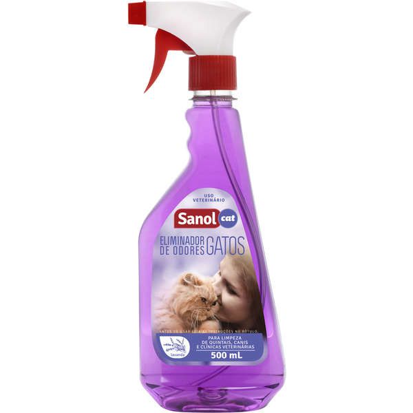 Eliminador de Odores SanolCat  Perfume de Lavanda 500 ml