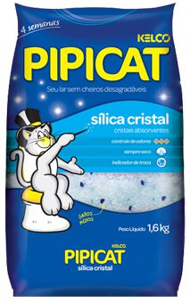 Areia Sanitária Kelco Pipicat Sílica Cristal 1,6 kg