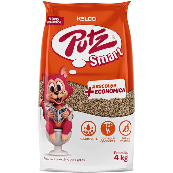 Areia Sanitária Kelco Putz Smart 4 kg